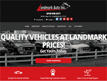 Tablet Screenshot of landmarkautoinc.com